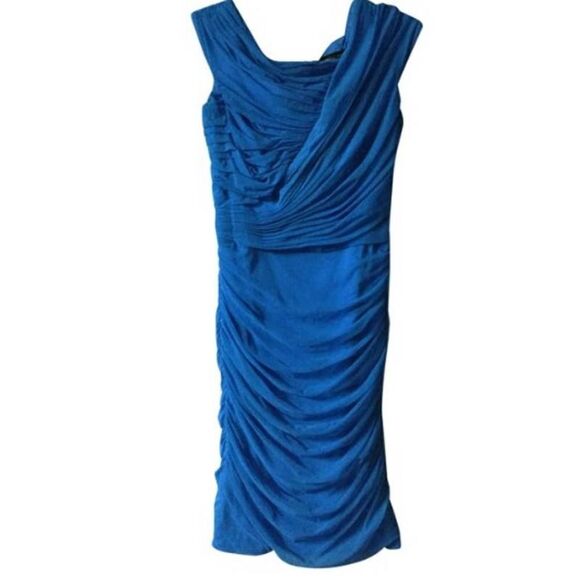 Tadashi Shoji Fern Style Royal Dress NWT Sz. M - Picture 1 of 7